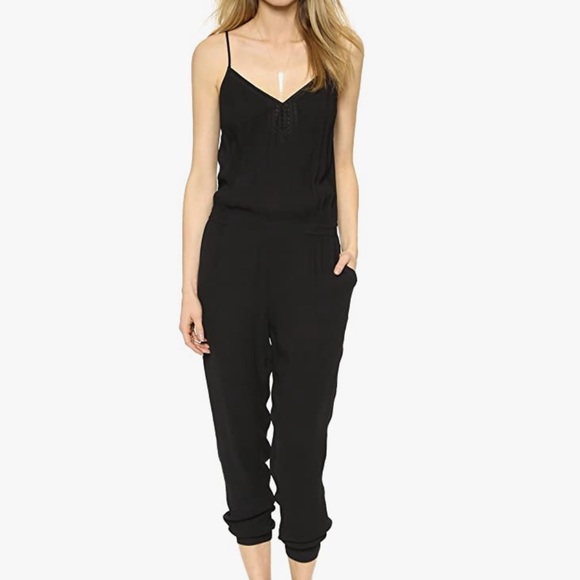 TWELFTH STREET BY CYNTHIA VINCENT NWT BLACK INDIAN JUMPSUIT IN BLACK MEDIUM - Picture 2 of 10